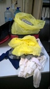 marihuana medju decjom garderobom u koferu