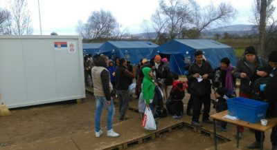 Migranti u Preševu, foto IOM