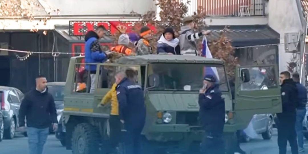 Blokada kod Opštine na Badnji dan u Bujanovcu