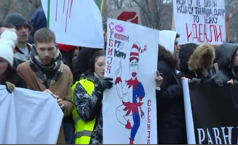 Protesti širom Srbije