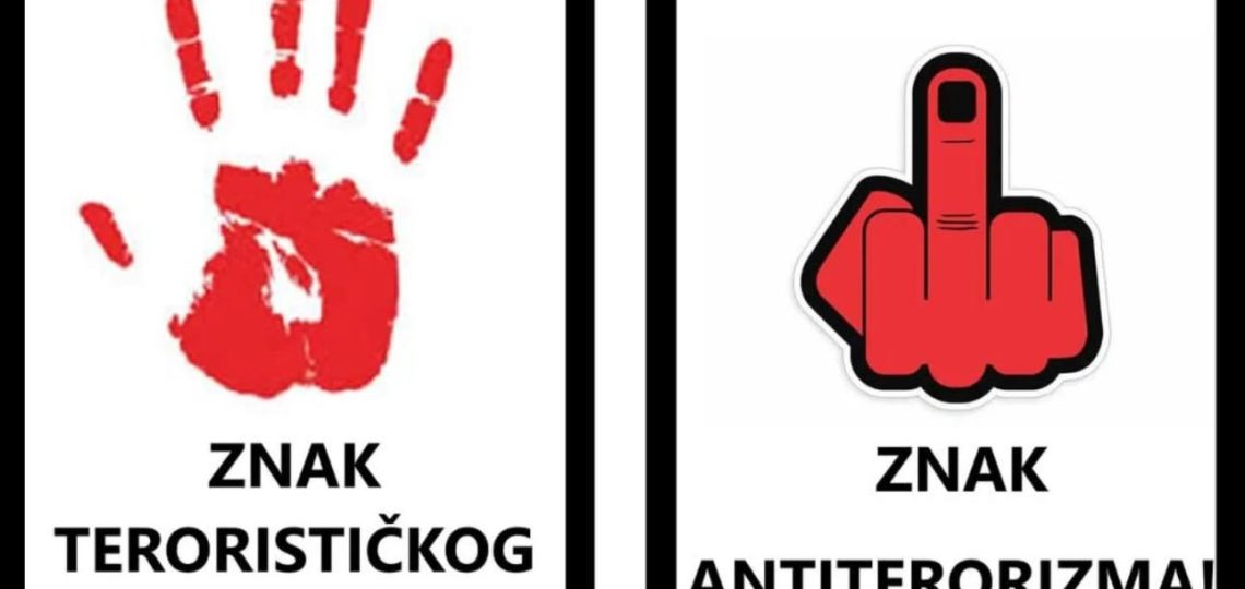 Srednji prst i krvava ruka - naprednjaci