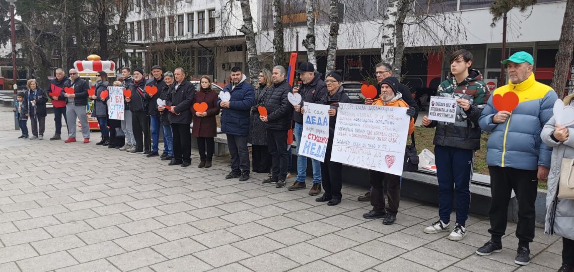 Bujanovčani na protestu