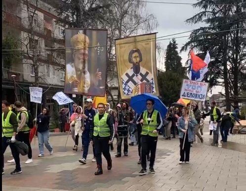 Bujanovački studenti na protestu