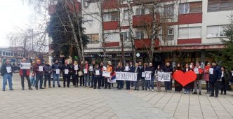 Bujanovčani na protestu