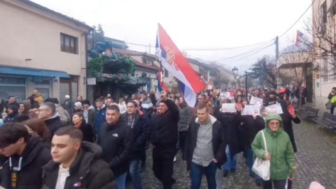 Protest u Vranju (arhiva)