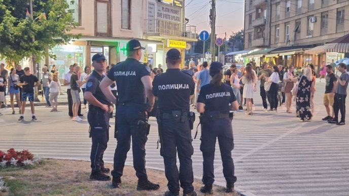 Blokada u Vranju (foto Vranje news)