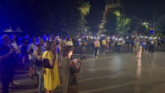 Mladi s juga: Protest u Vranju (foto Vranje news)