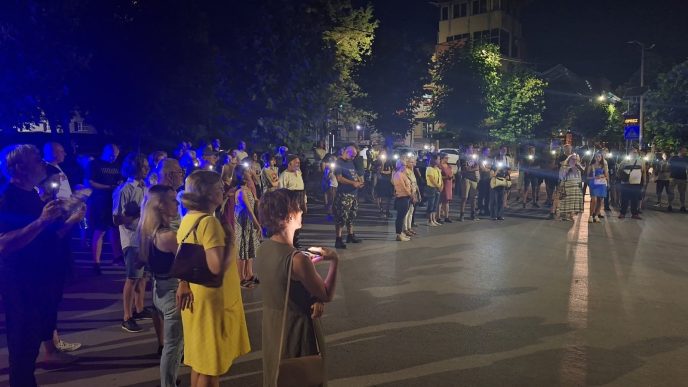 Mladi s juga: Protest u Vranju (foto Vranje news)