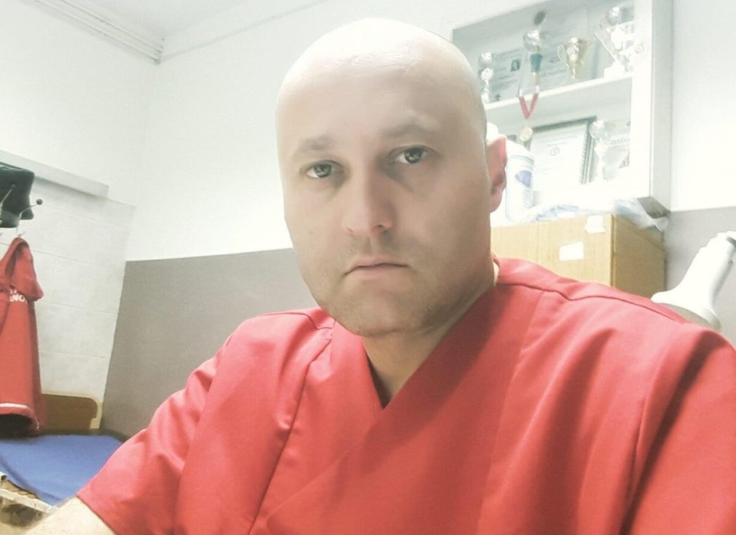 Dr Stojanović na radnom mestu Hitnoj službi