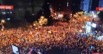 Protest u Novom Sadu (foto N1)