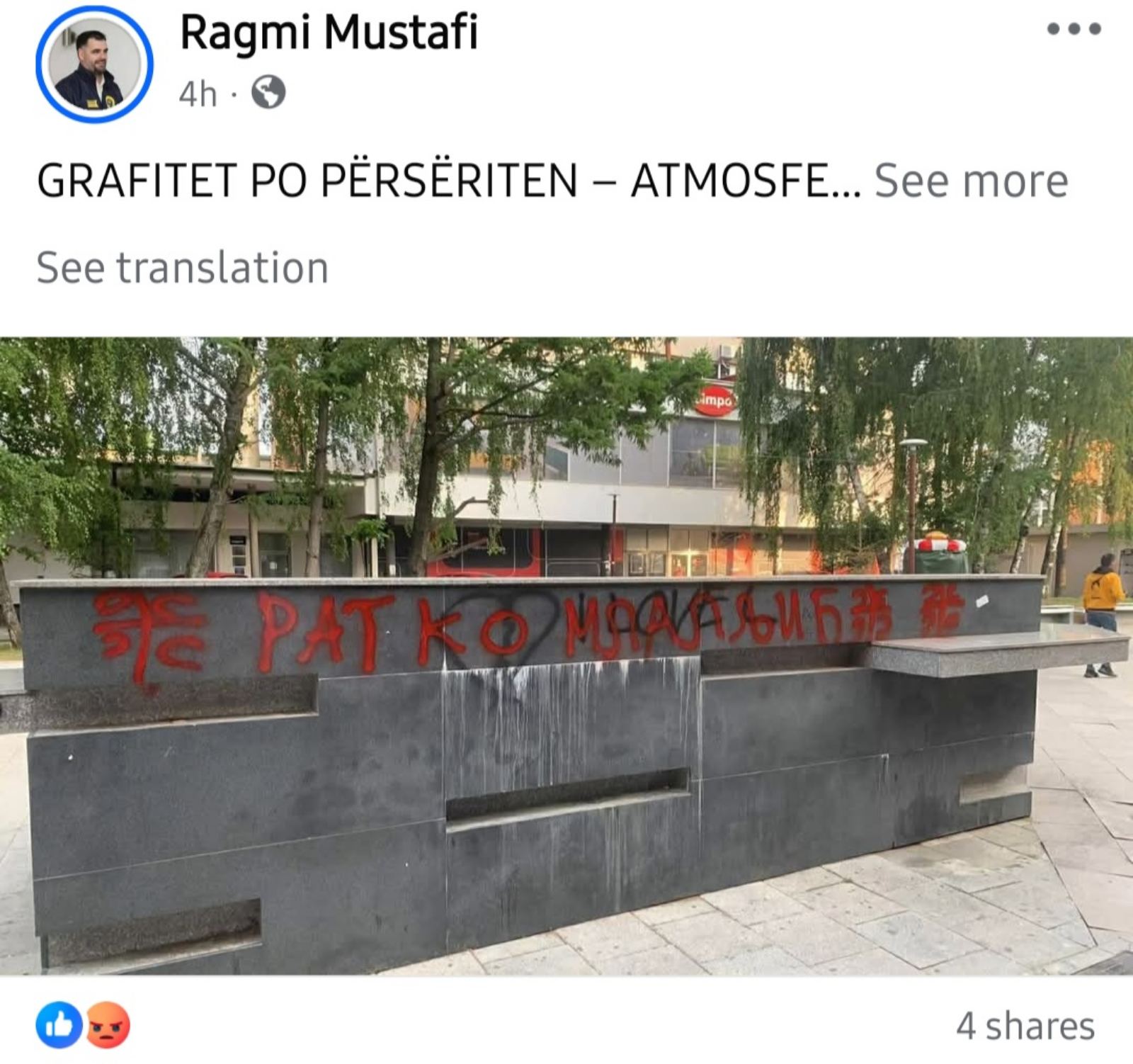 Foto screenshot Mustafi FB